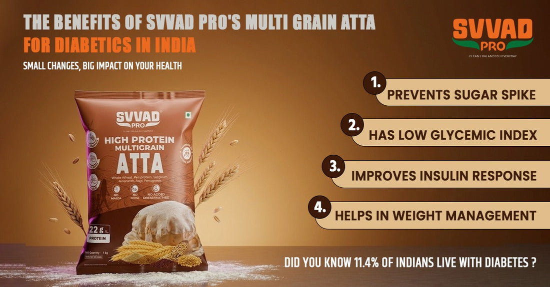 The Benefits of Svvad Pro's Multi Grain Atta for Diabetics in India