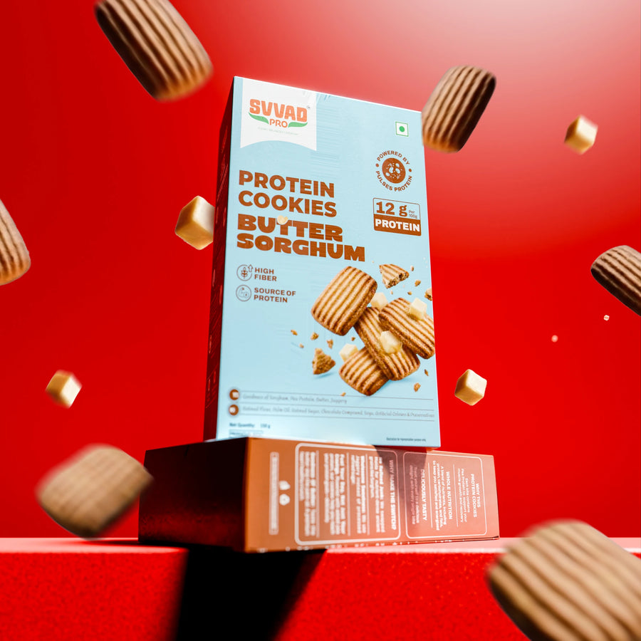 High Protein Cookies - Butter Jowar Atta