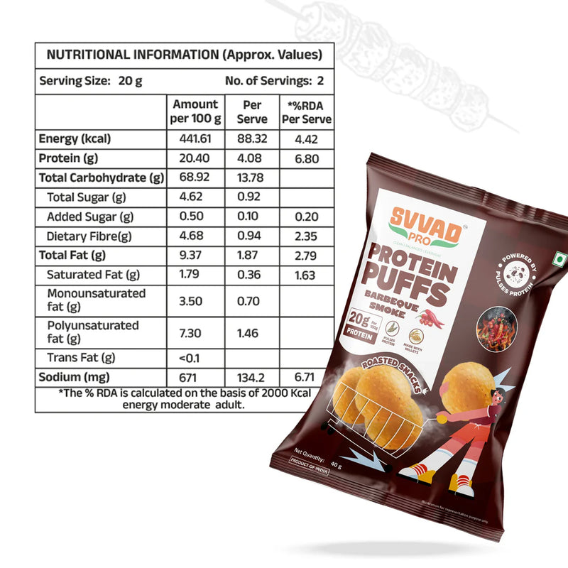 SVVAD PRO High Protein Puffs – Barbeque Smoke