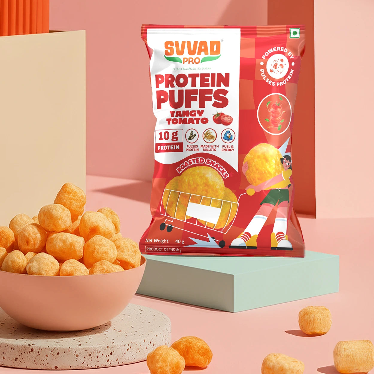 Protein Puffs - Tangy Tomato