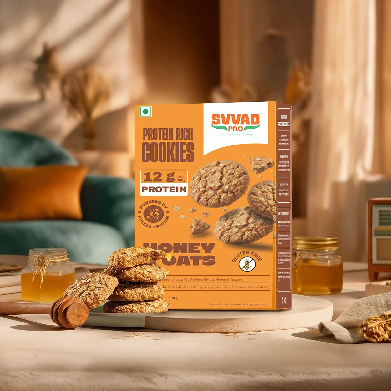 High Protein Cookies - Honey & Oats