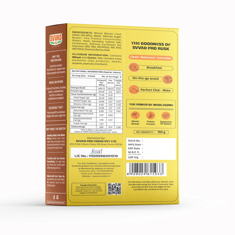 High Protein - Whole Wheat Rusk